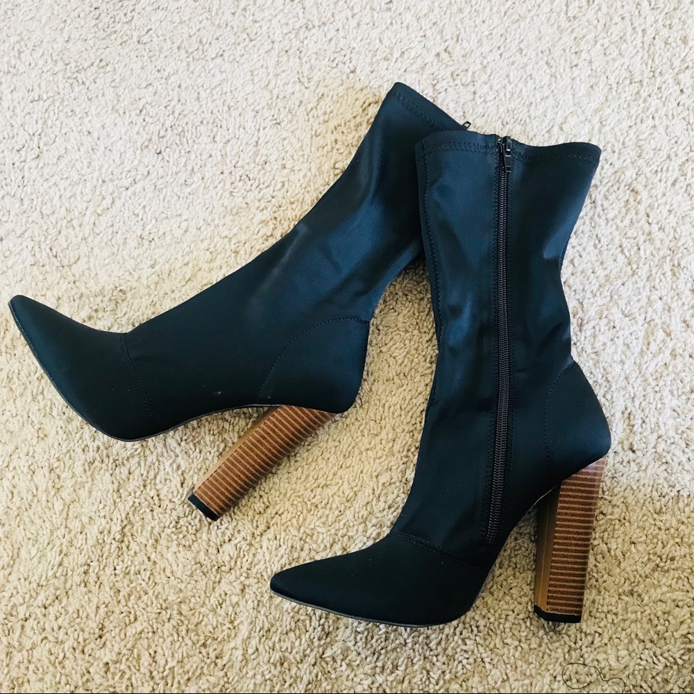 Black ankle boots